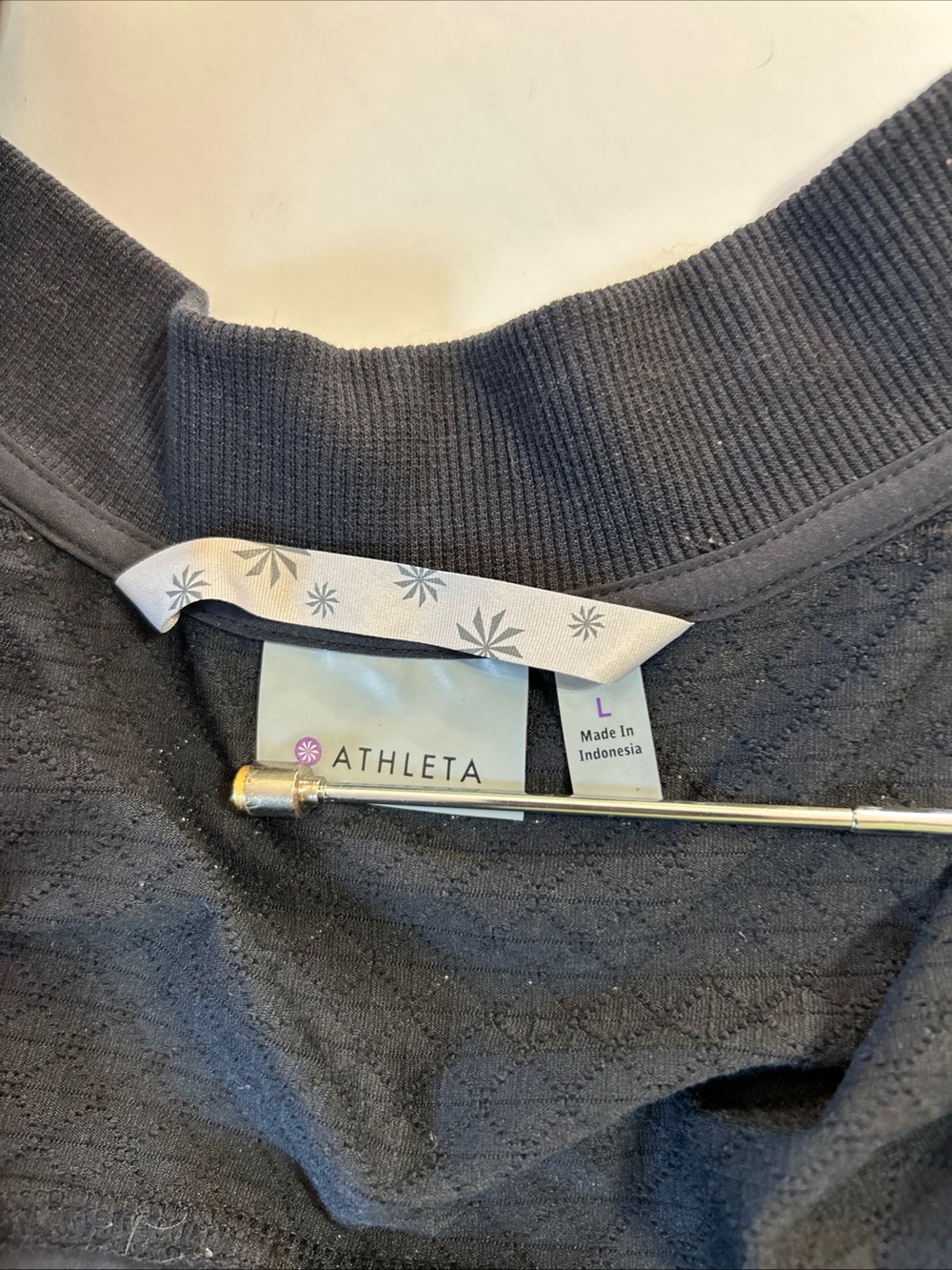 Athleta Jacket Women Large Black Lightweight Stretchy Long Sleeve ZipUp Athletic - Picture 7 of 10